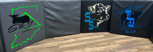 Custom fitting mat single color logo